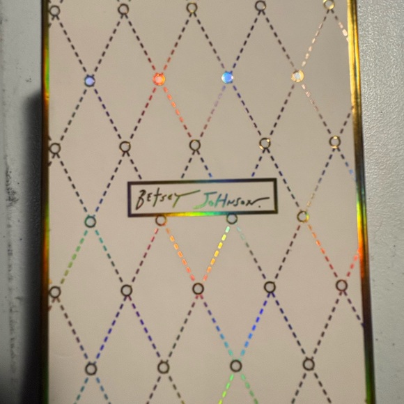 NIB Betsey Johnson Silver and Purple Bow Charm / Key Fob - Picture 2 of 5